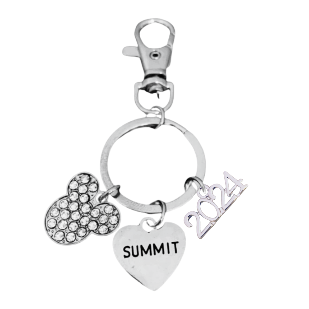 2024 Summit Zipper Pull Keychain for Cheerleaders and Dancers