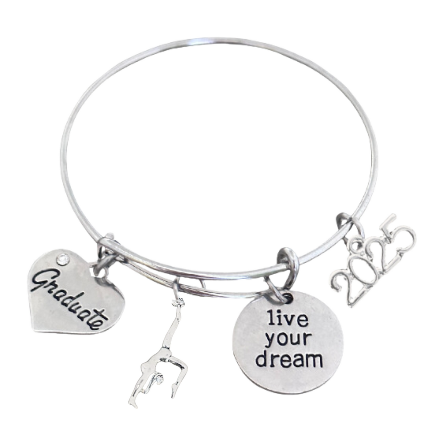 2025 Gymnastics Graduation Bangle Bracelet