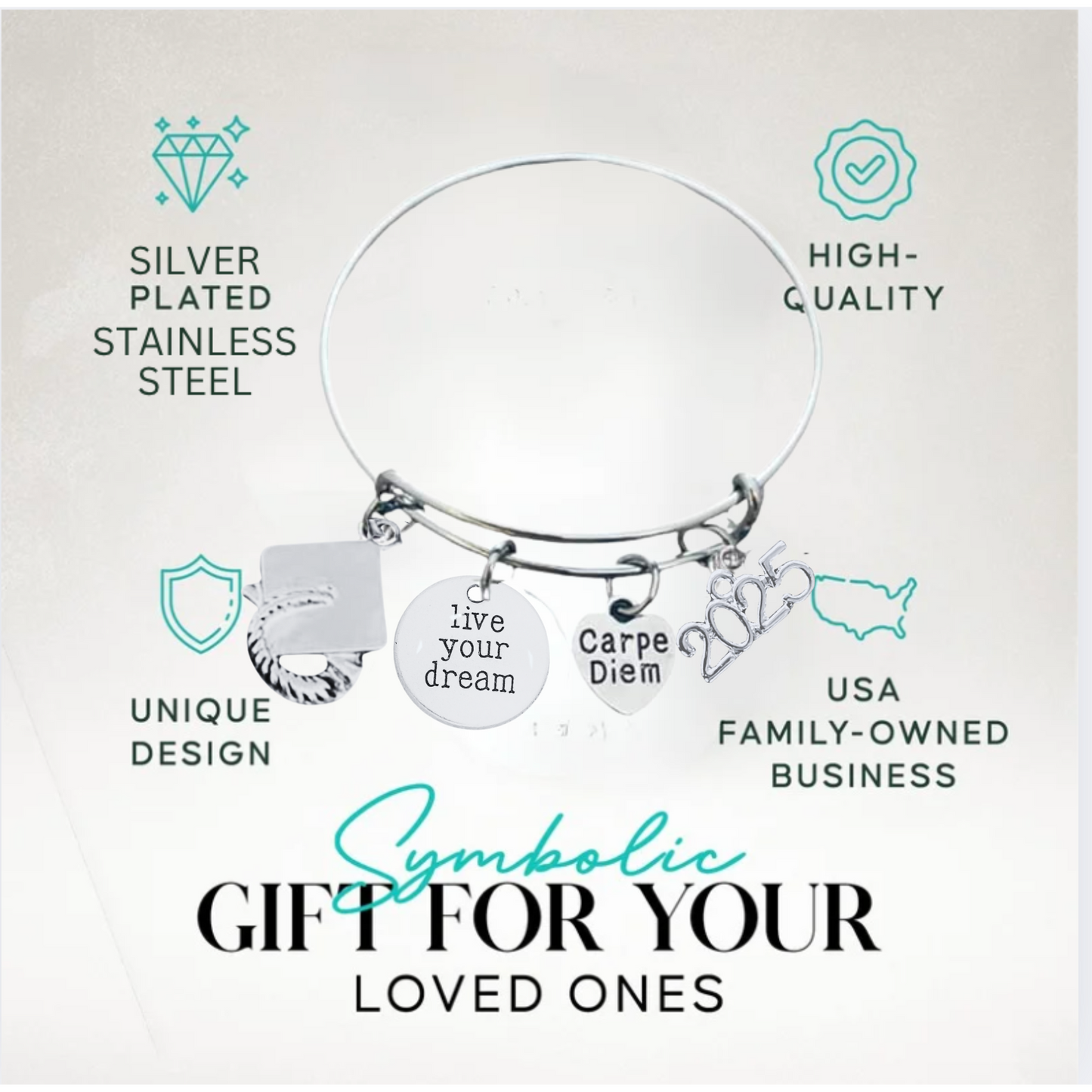 Graduation Bracelet - 2025 Live Your Dreams