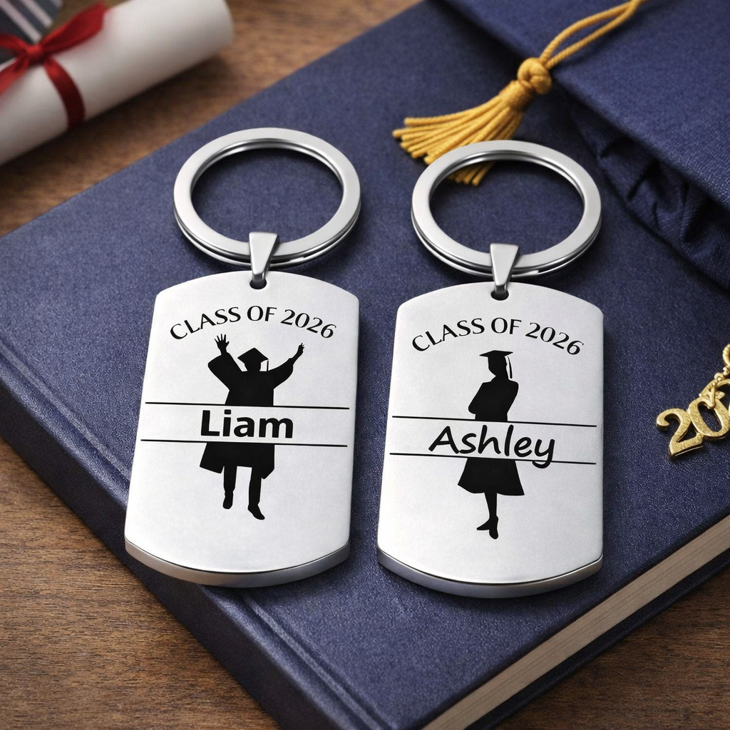 Personalized 2026 Graduation Keychain
