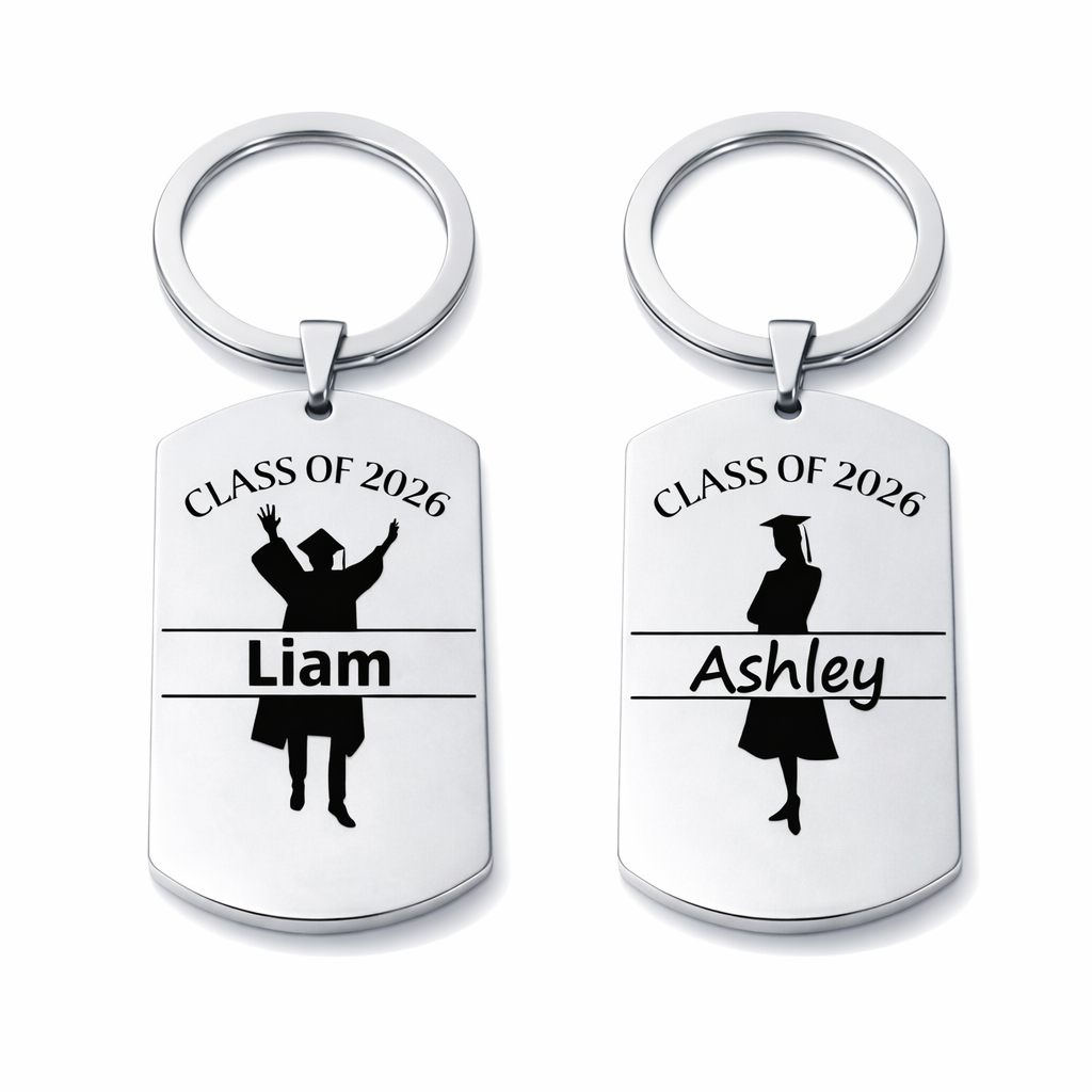 Personalized 2026 Graduation Keychain