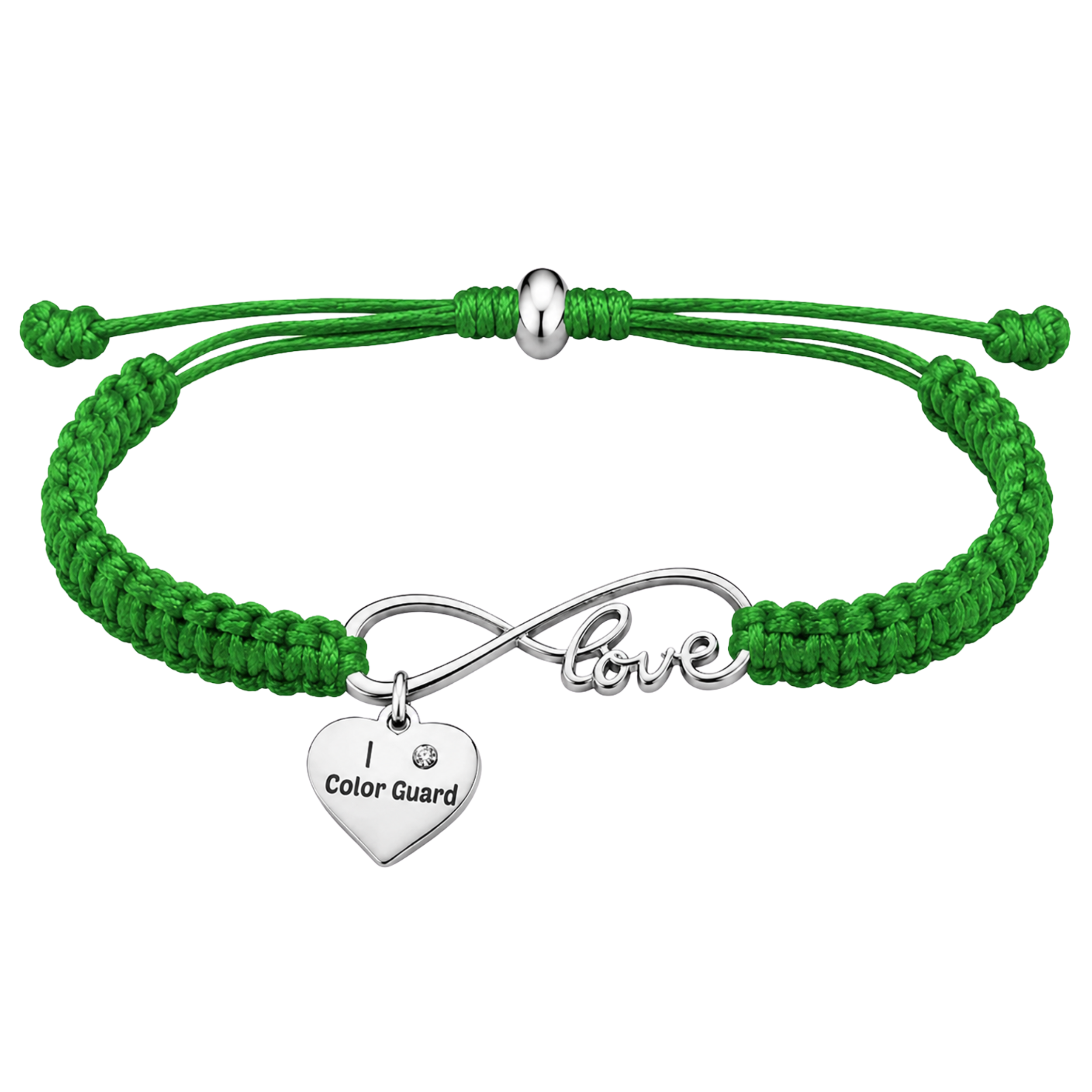 Color Guard Love Infinity Rope Bracelet - Pick Color