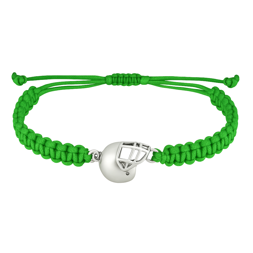 Football Helmet Rope Bracelet - Pick Color