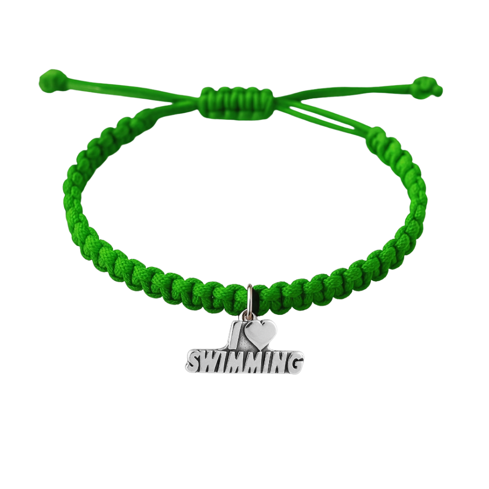 Swimming Adjustable Rope Bracelet - Pick Color & Charm