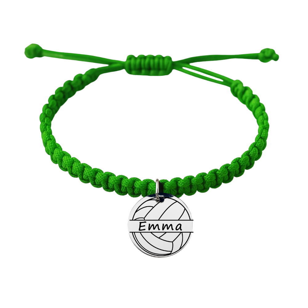 Personalized Volleyball Rope Bracelet