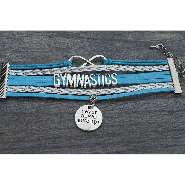 Girls Gymnastics Infinity Bracelet