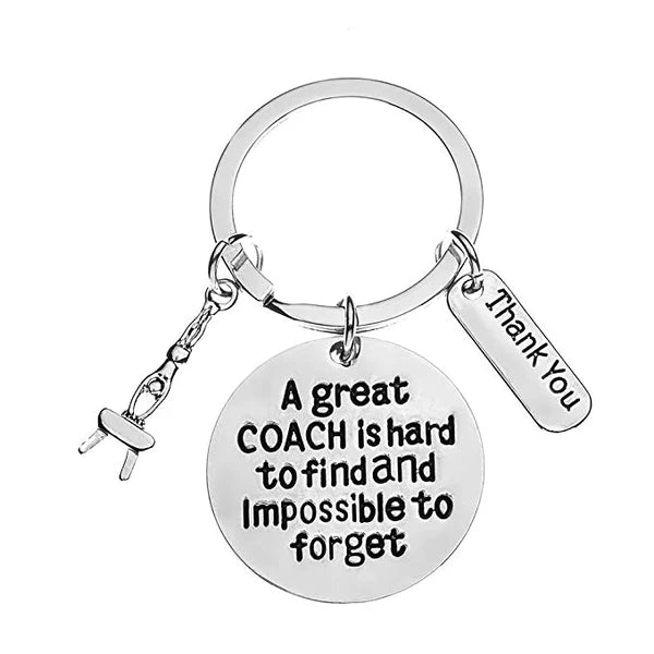 Great Coach Gymnastics  Keychain - Pick Charm