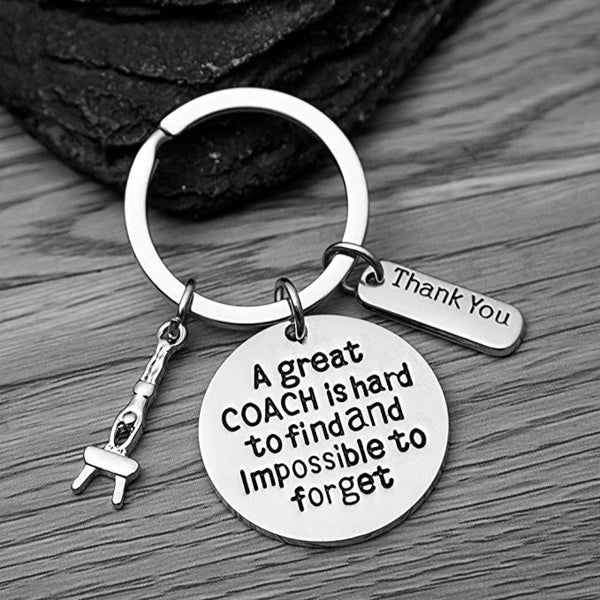 Great Coach Gymnastics  Keychain - Pick Charm