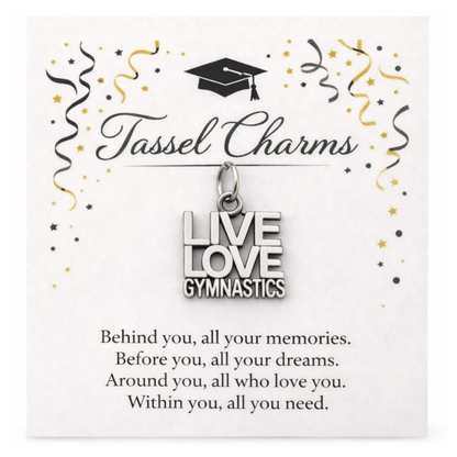 Gymnastics Graduation Tassel Charm