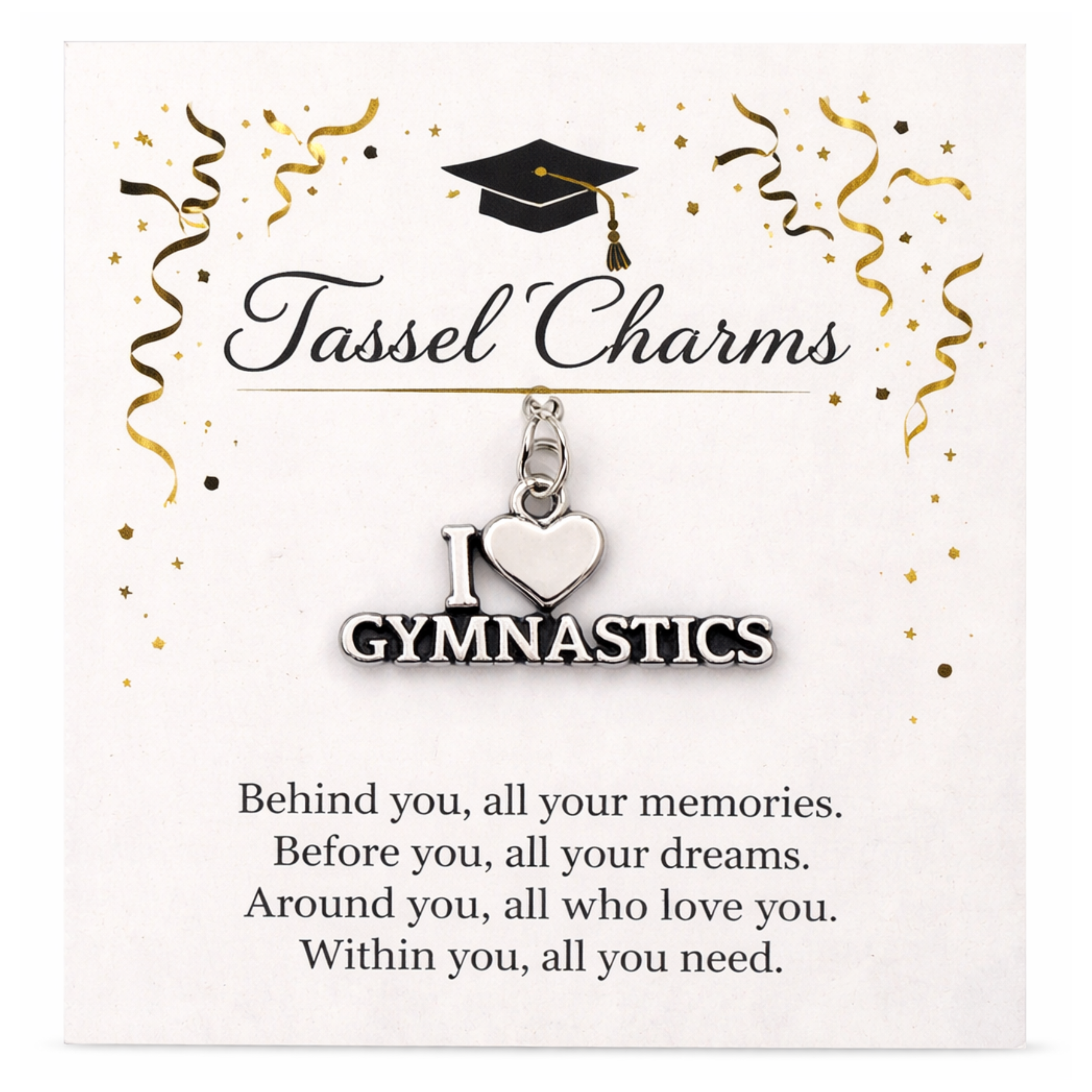 Gymnastics Graduation Tassel Charm