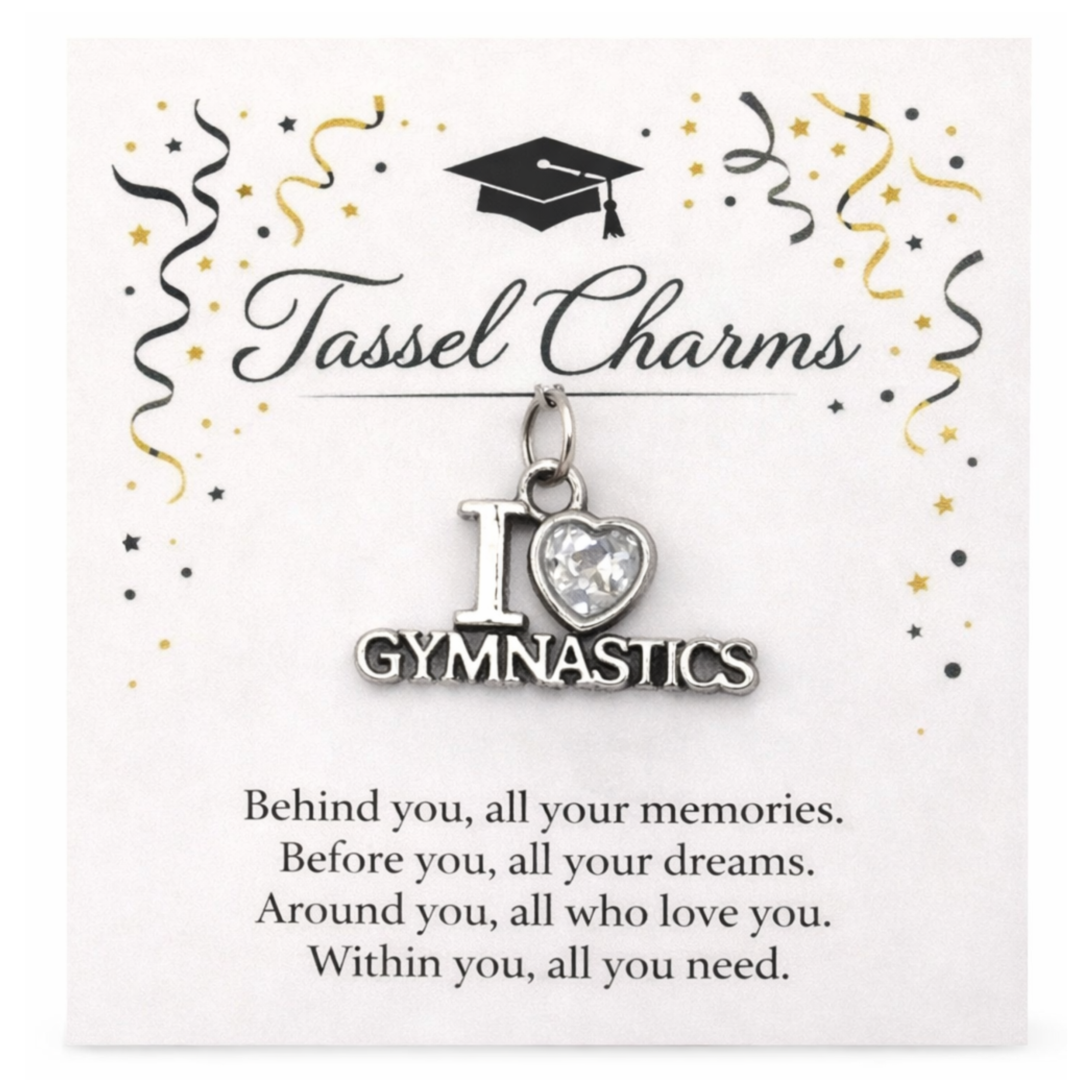 Gymnastics Graduation Tassel Charm