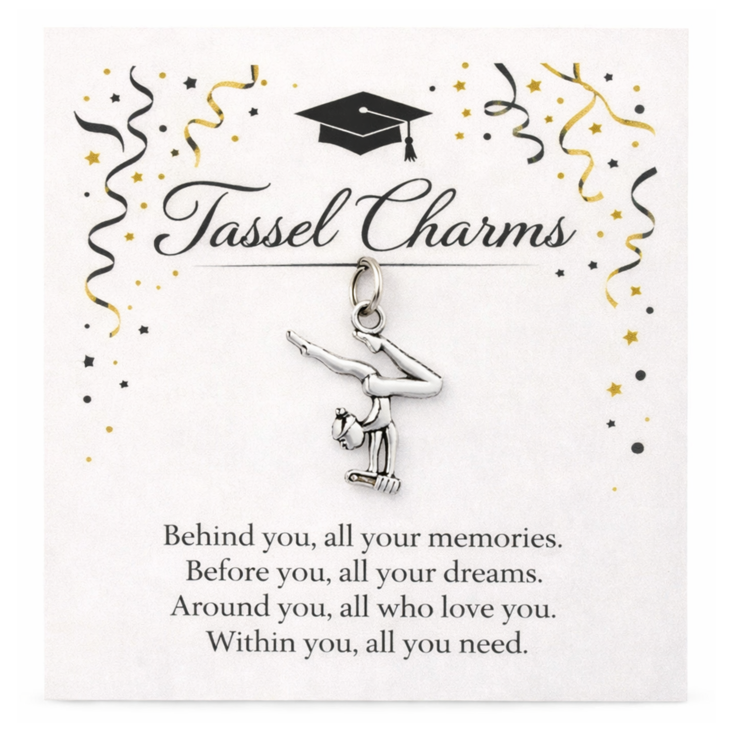 Gymnastics Graduation Tassel Charm