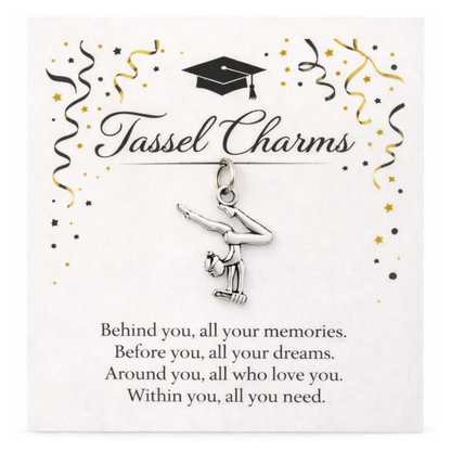 Gymnastics Graduation Tassel Charm