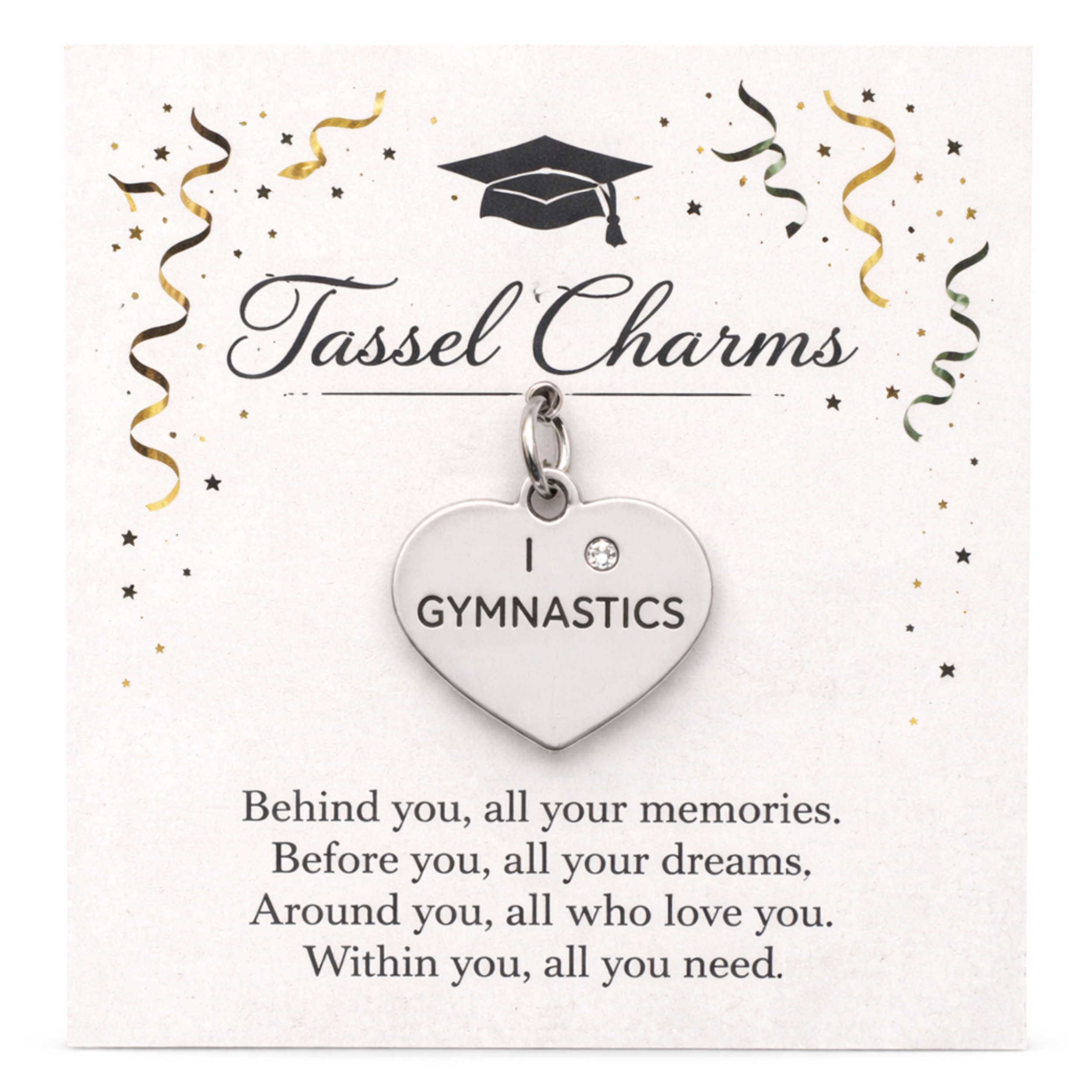 Gymnastics Graduation Tassel Charm
