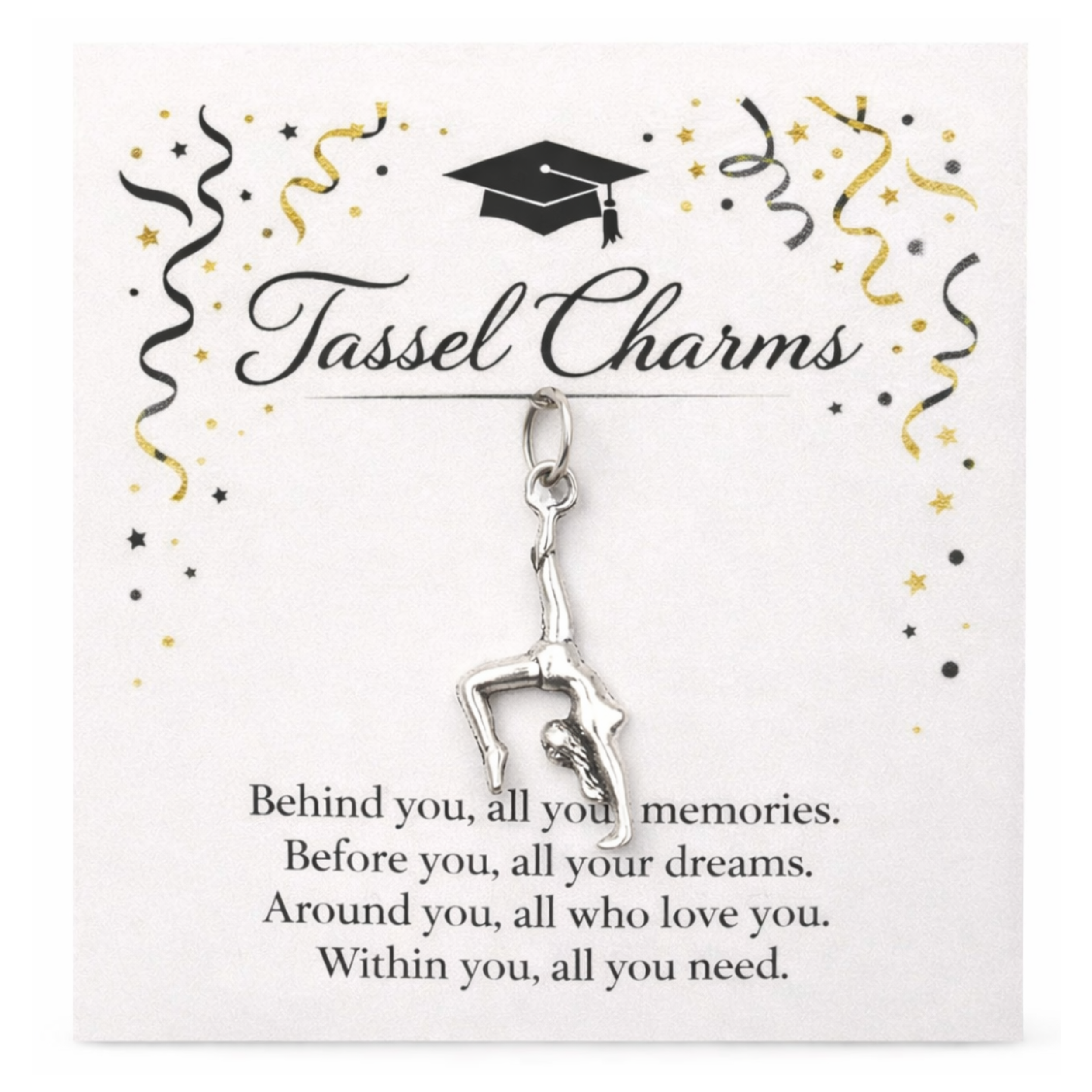 Gymnastics Graduation Tassel Charm