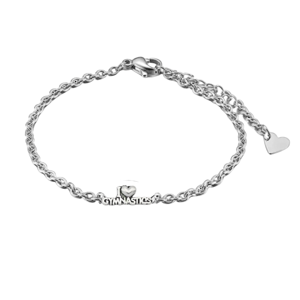 Gymnastics Charm Chain Bracelet