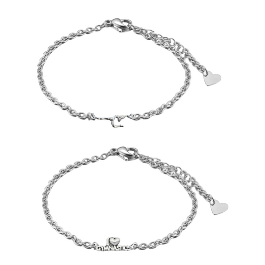 Gymnastics Charm Chain Bracelet