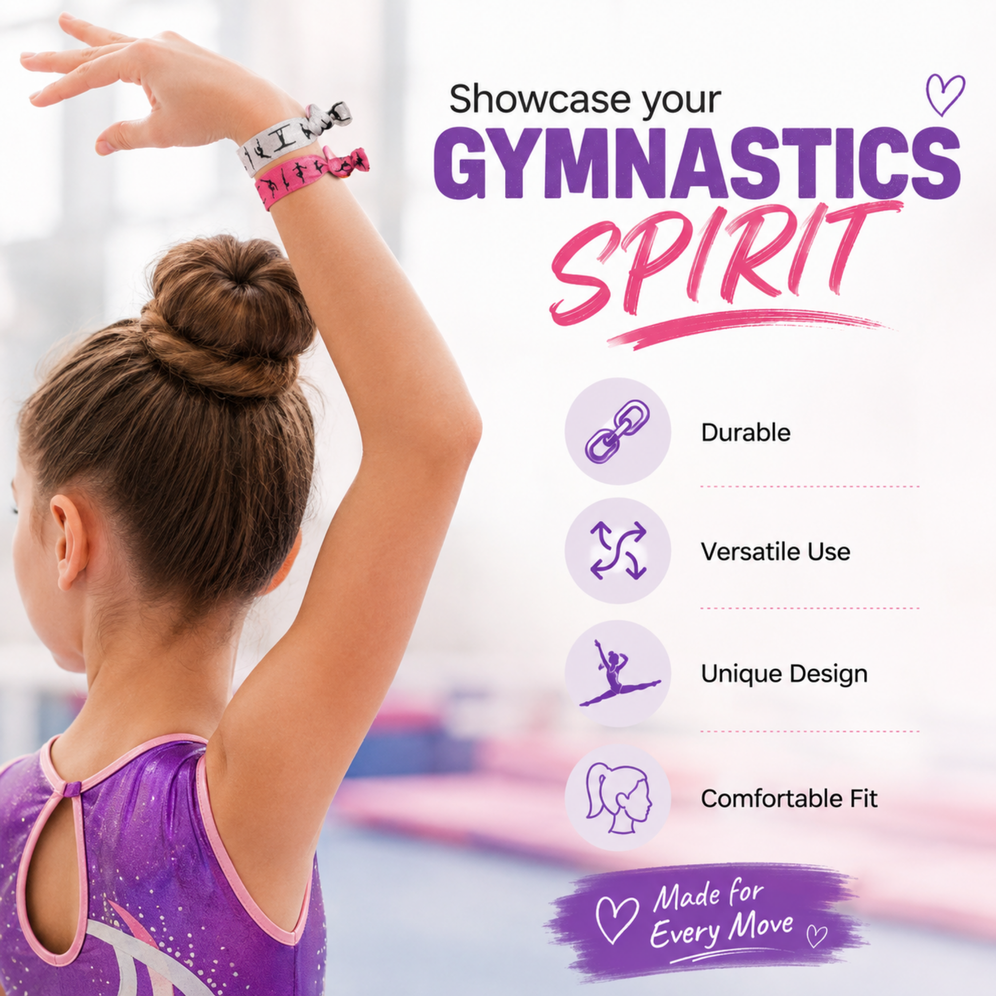 Gymnastics Hair Ties