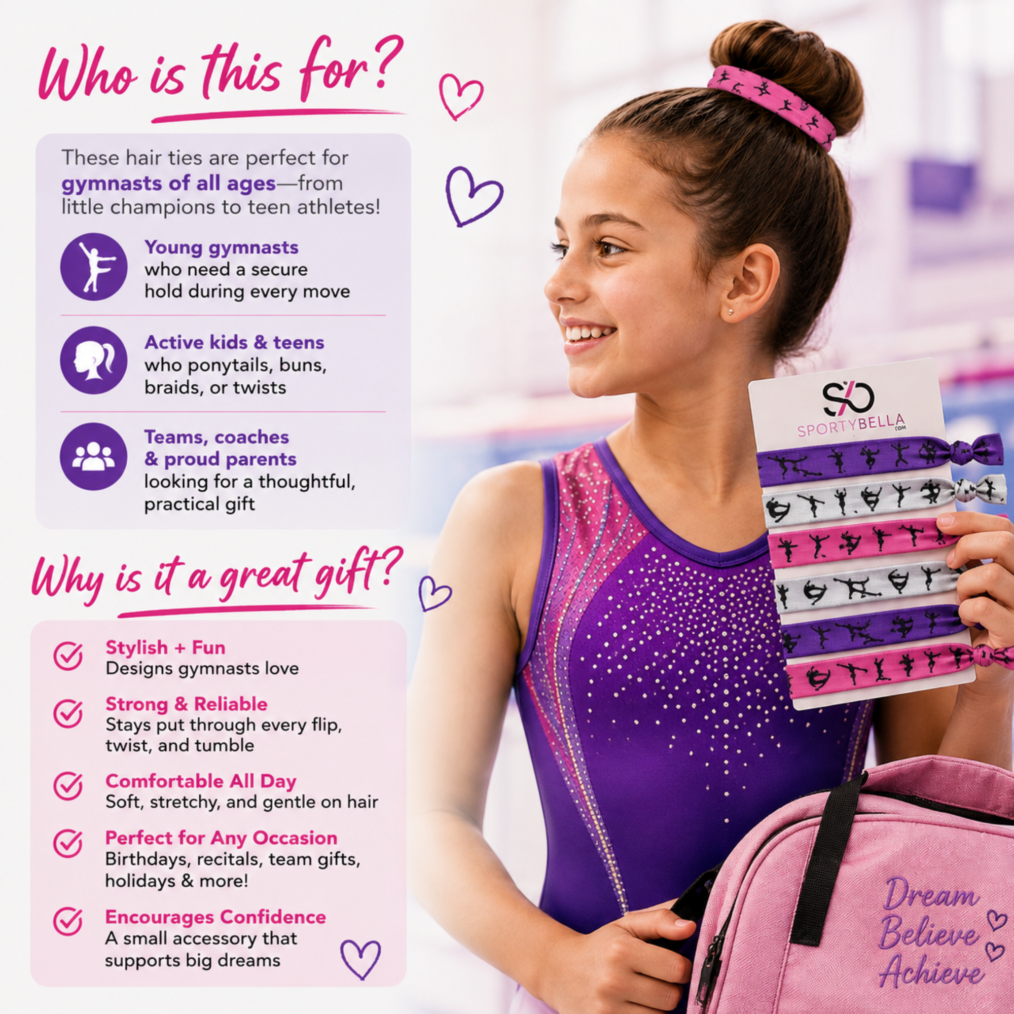Gymnastics Hair Ties