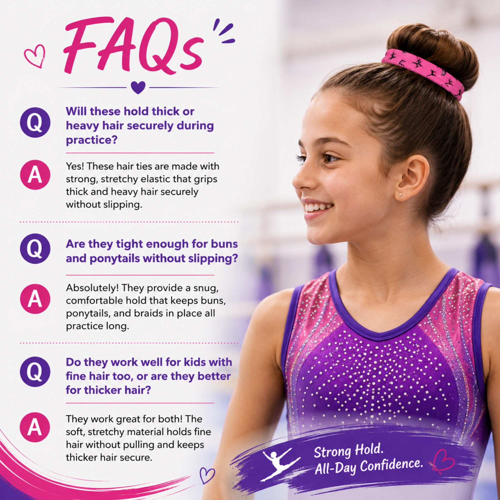 Gymnastics Hair Ties