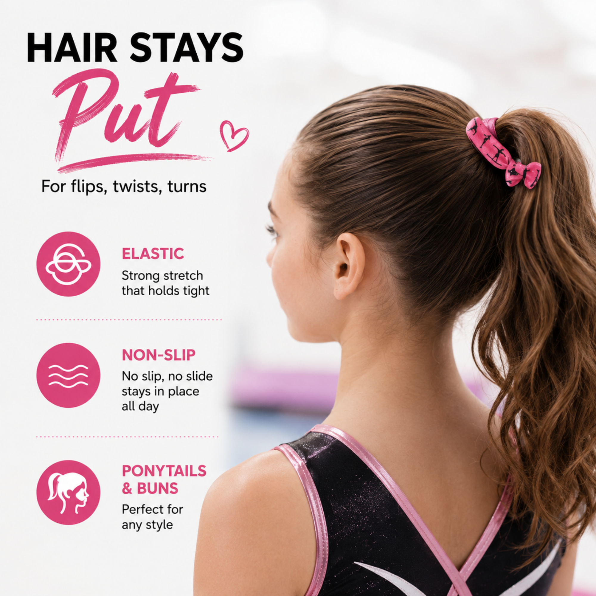 Gymnastics Hair Ties