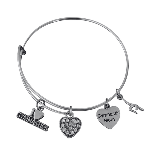 Gymnastics Mom Bangle Bracelet