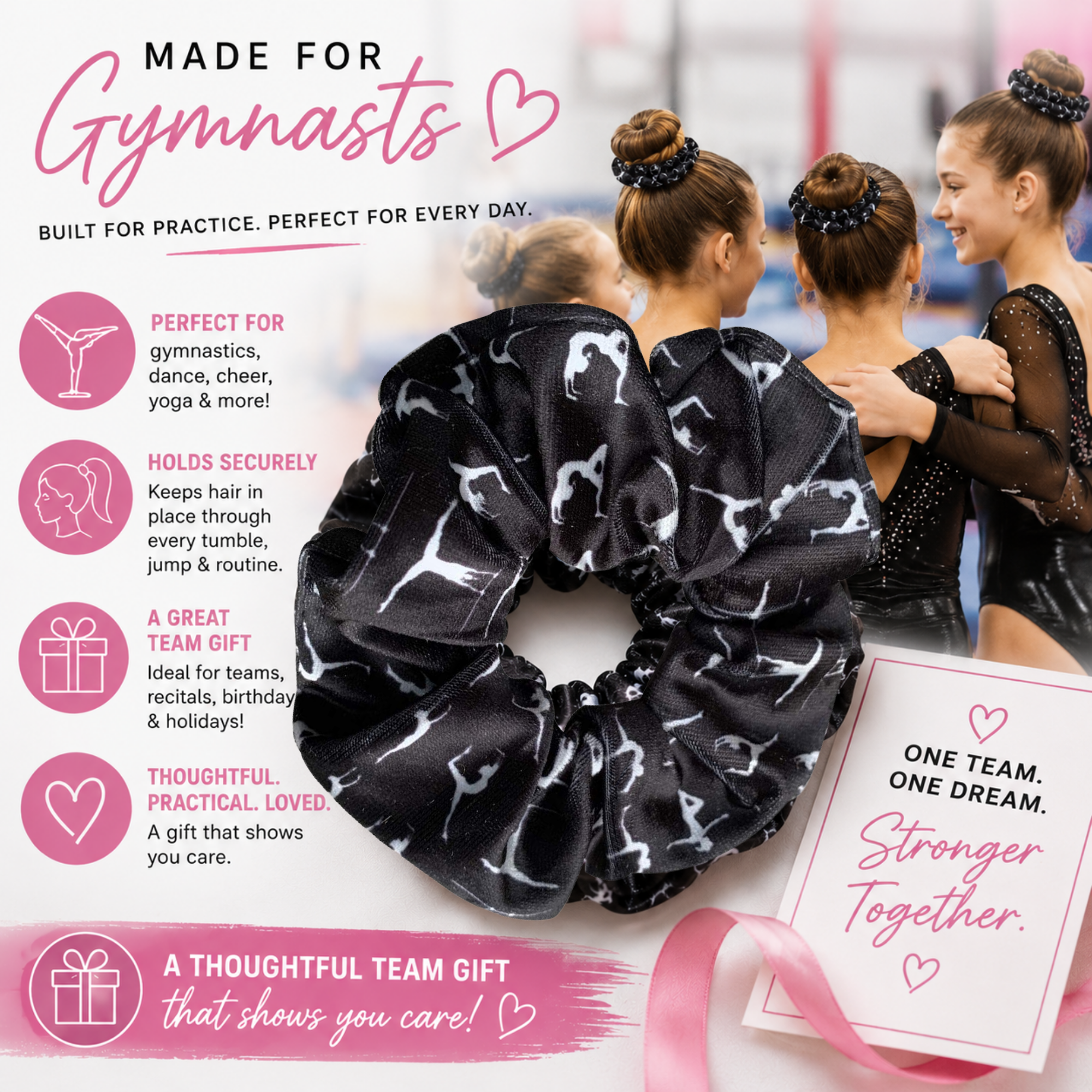 Gymnastics Premium Velvet Scrunchie