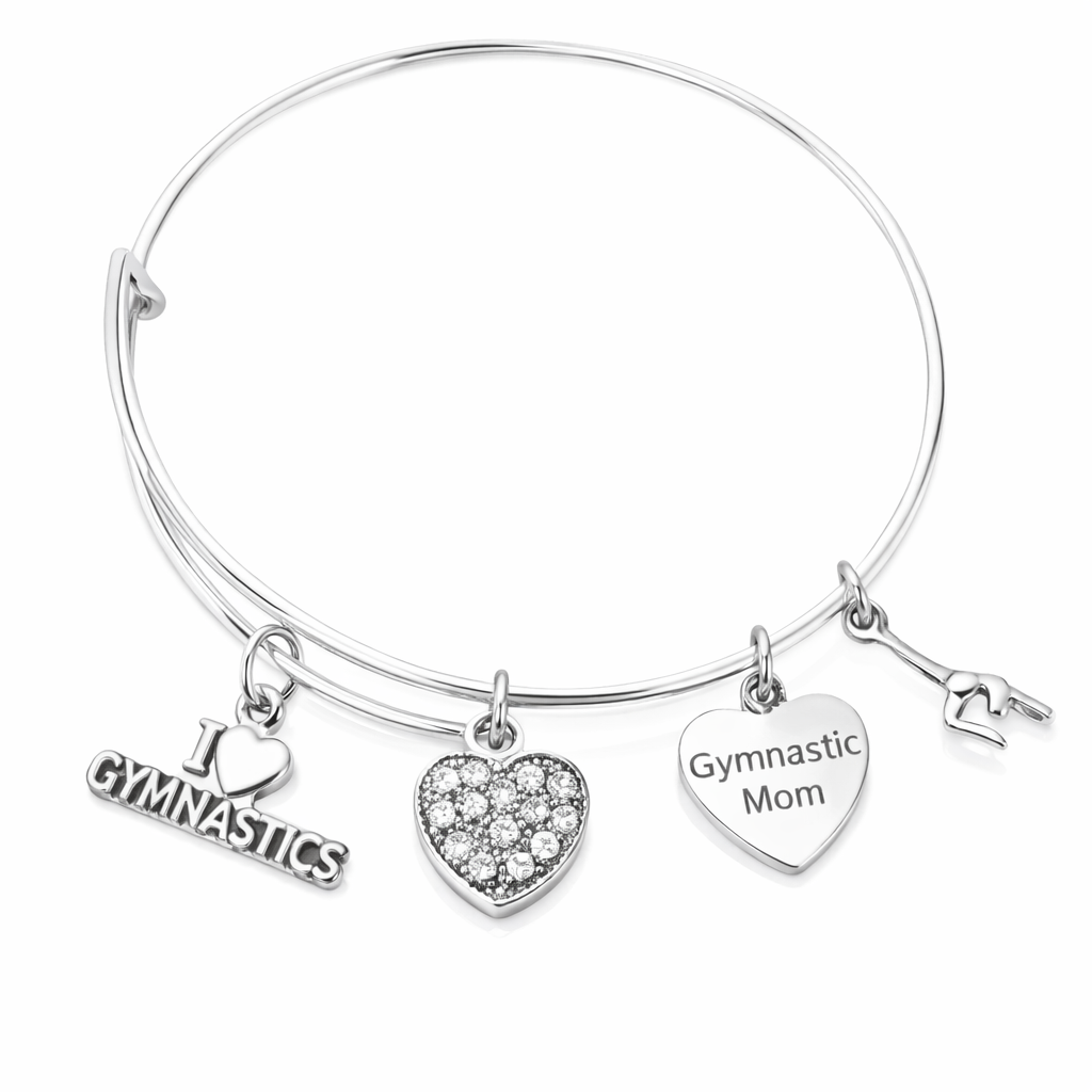 Gymnastics Mom Bangle Bracelet