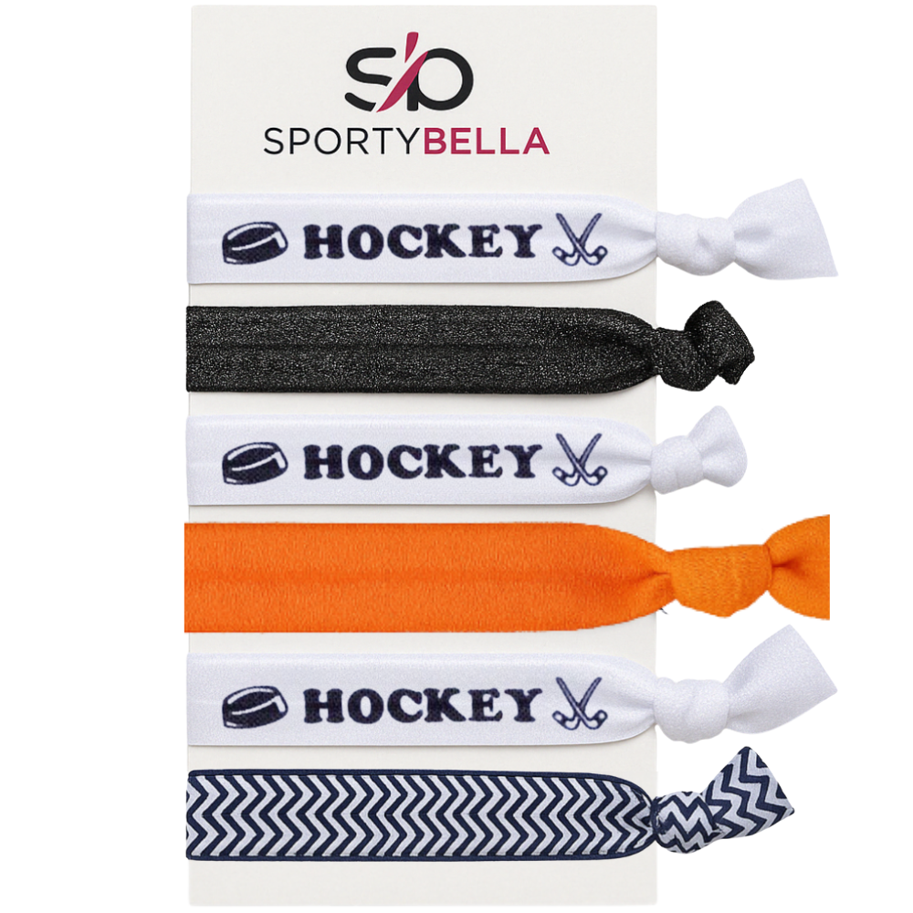 Girls Ice Hockey Hair Ties -Pick Color