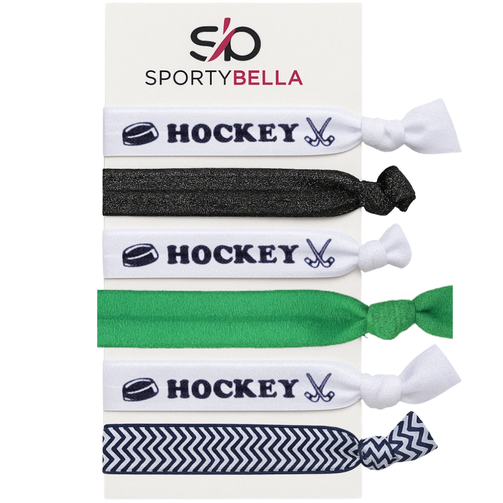 Girls Ice Hockey Hair Ties -Pick Color