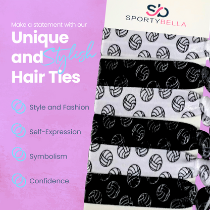 Girls Volleyball Hair Ties -Pick Colors
