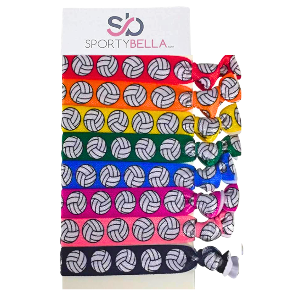 Volleyball Hair Ties Set- Multicolored