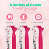 Gymnastics Hair Ties - 5 pack - Fucshia White