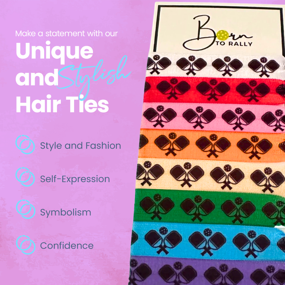 Pickleball Hair Ties - Multi Colored
