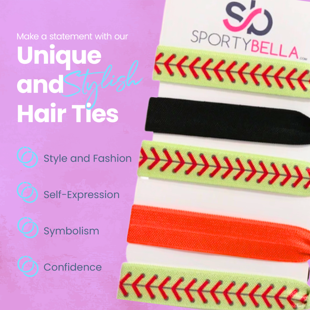 Softball Hair Ties Set-Pick Colors