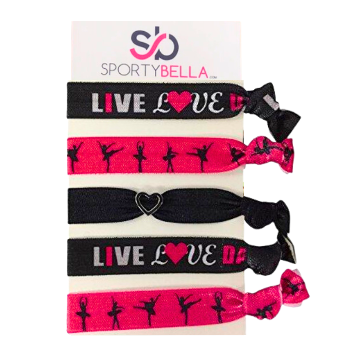 Live Love Dance Hair Ties Set