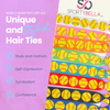 Girls Softball Hair Ties Set