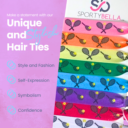 Tennis Hair Ties- Multi Colored