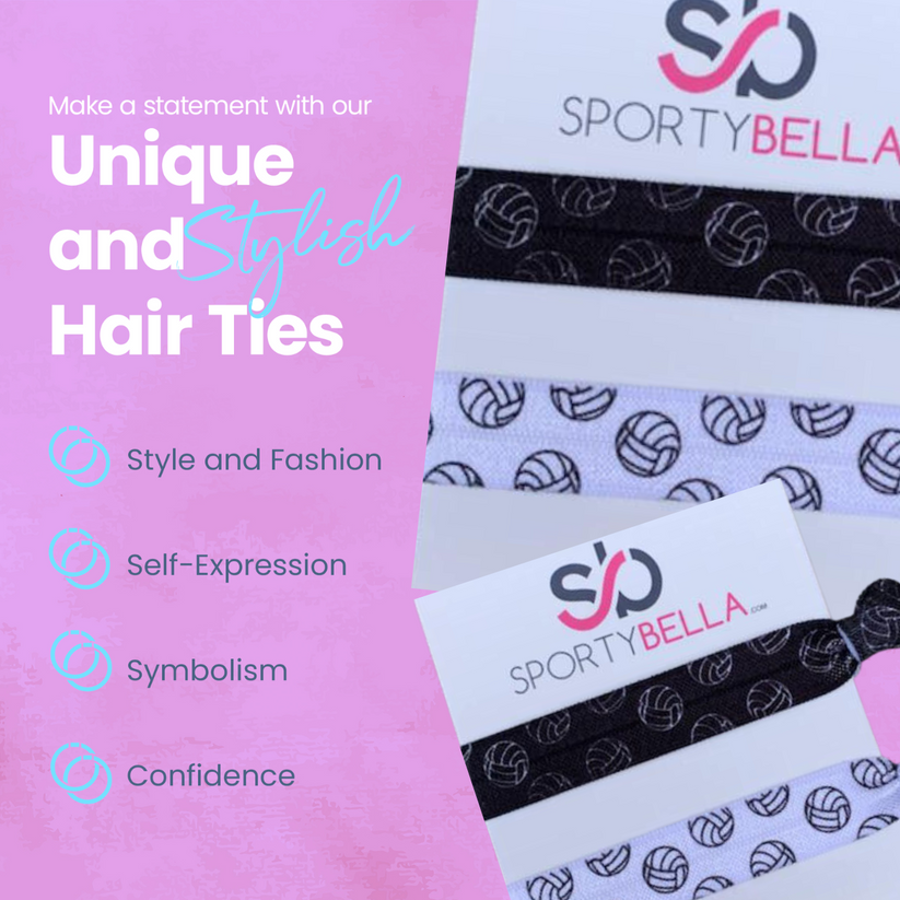 Volleyball Hair Ties 2pcs