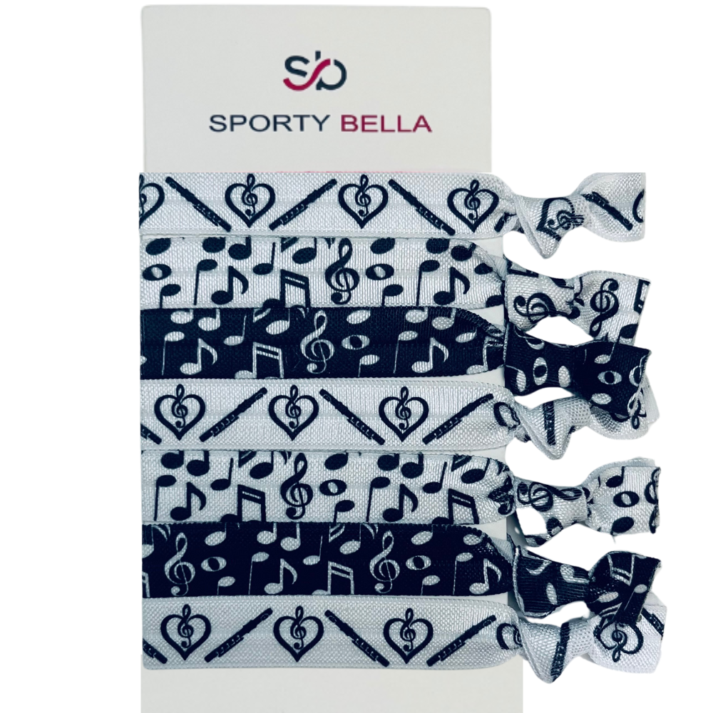 Flute Music Hair Ties