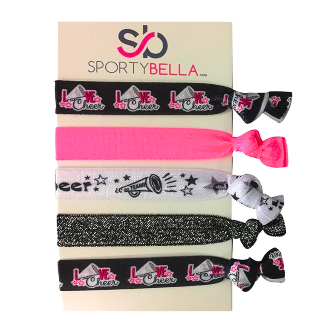 Cheer Hair Accessories Cheer Hair Ties, Scrunchies SportyBella
