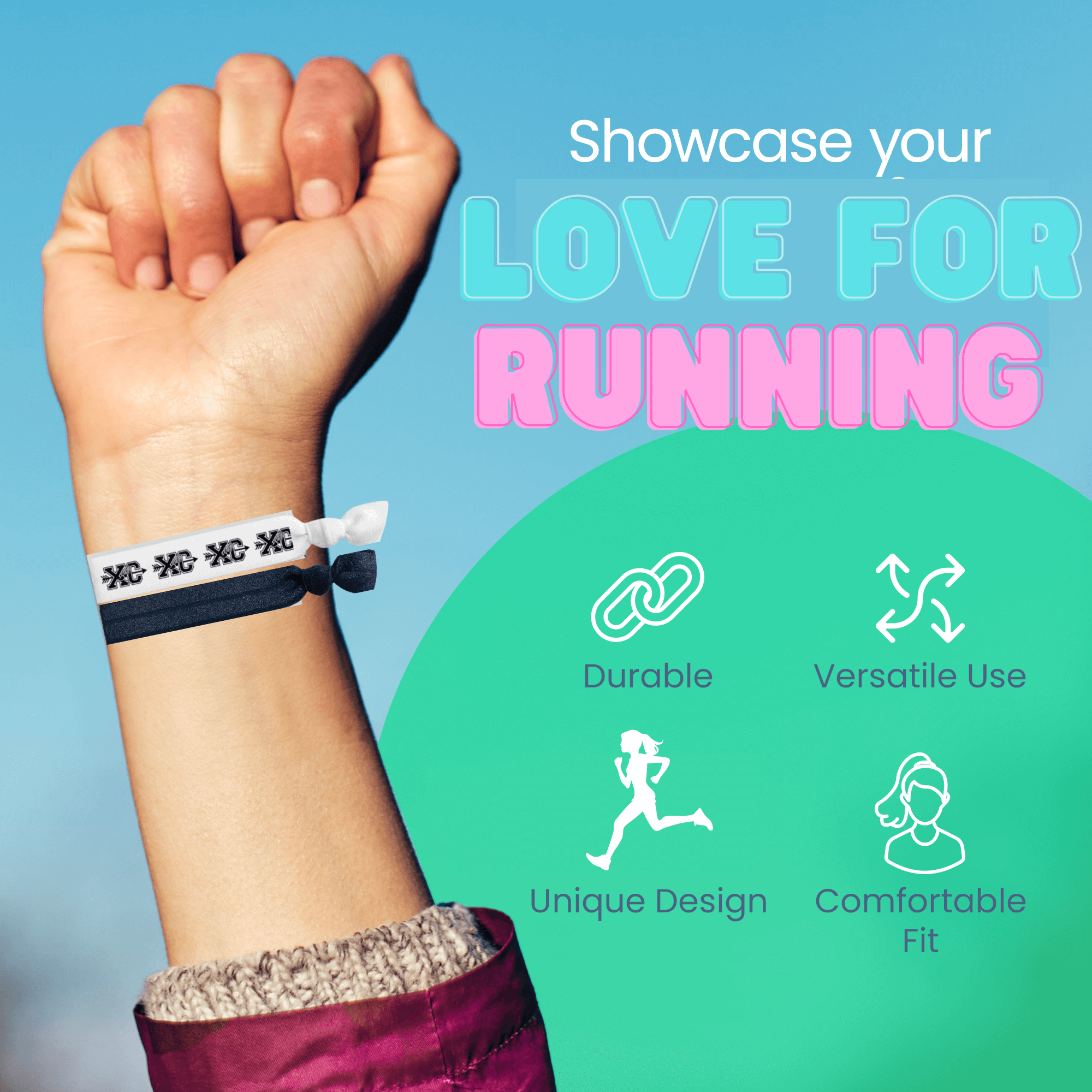 Cross Country Running Hair Ties