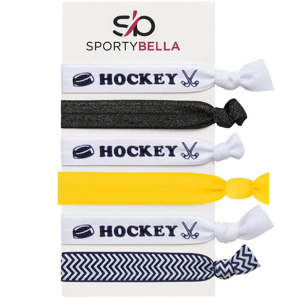 Girls Ice Hockey Hair Ties -Pick Color