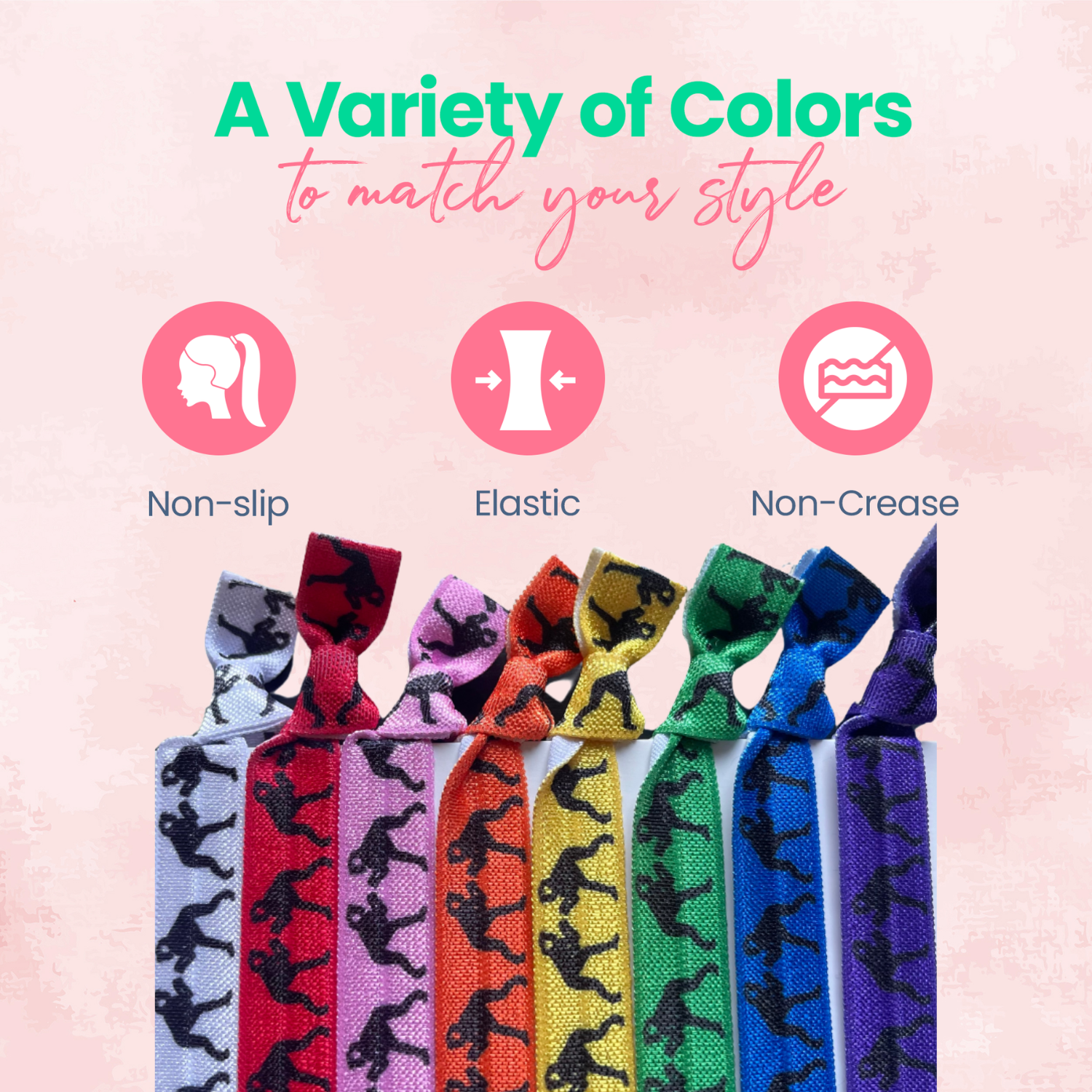Wrestling Hair Ties - Multi-Color