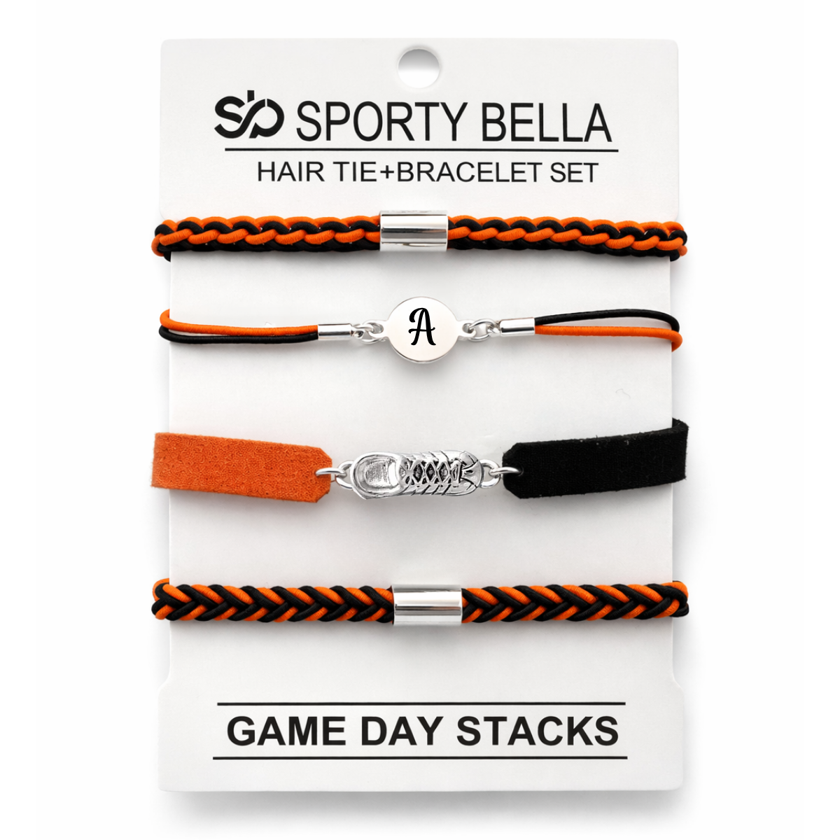 Personalized Runner Hair Tie Bracelet Sets