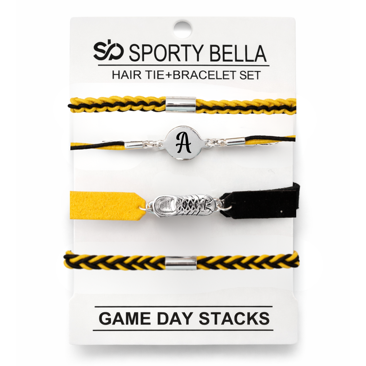 Personalized Runner Hair Tie Bracelet Sets