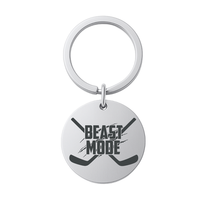 Hockey Keychain - Beast Mode