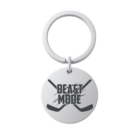 Hockey Keychain - Beast Mode