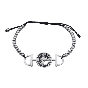 Horse Beaded Charm Adjustable Bracelet