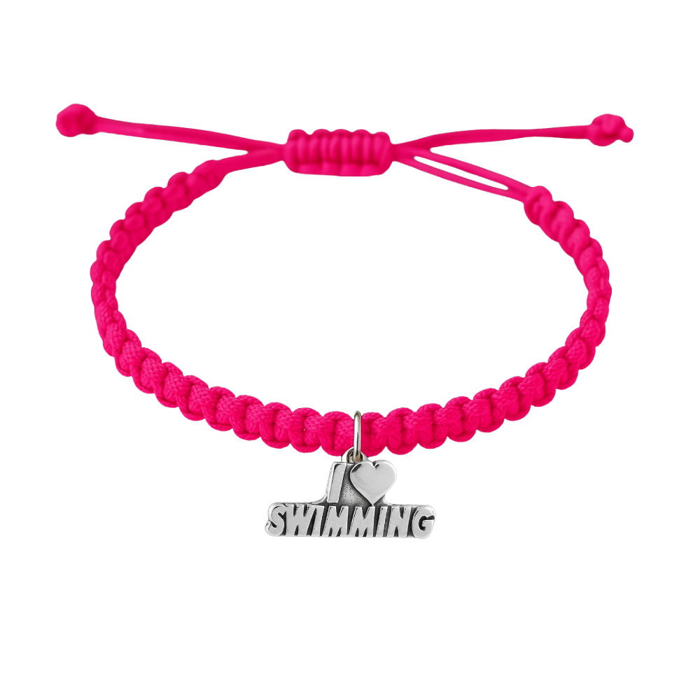 Swimming Adjustable Rope Bracelet - Pick Color & Charm